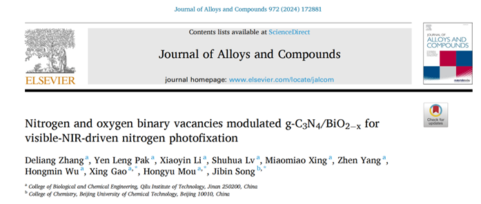 生化学院教师叶佳佳在journalofcolloidandinterfacescience期刊发表