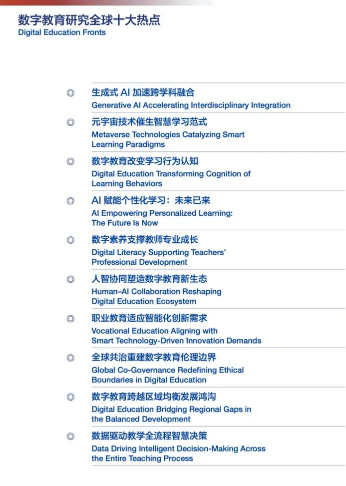 数字教育研究全球十大热点